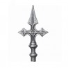 FER DE LANCE ACIER FORGÉ POINTE FORME DE CROIX 160 x 82 - www.esse.fr