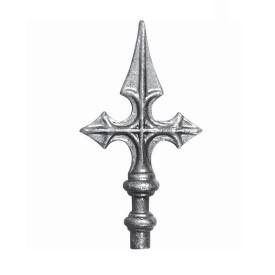 FER DE LANCE ACIER FORGÉ POINTE FORME DE CROIX 160 x 82 - www.esse.fr